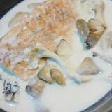 鮭と舞茸のクリーム煮